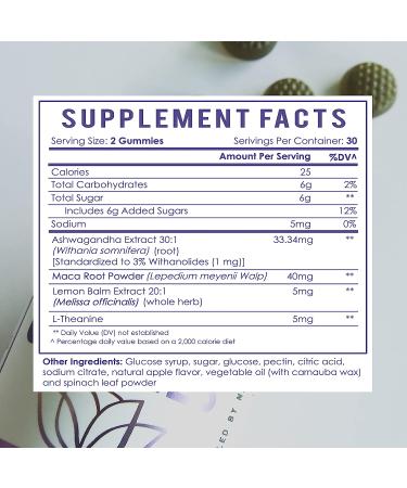 Live Infinitely Ashwagandha Gummies - 1000MG Stress Relief & Energy Support - Formulated with Maca Root, Lemon Balm & L-Theanine - Vegan - 60 Gummies - Buy Online on GoSupps.com