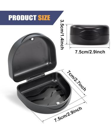 Heveer Braces Box | Durable Denture Container for Storage | Black Dental Splint Box - Buy Online on GoSupps.com