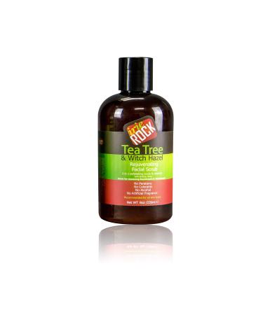 Tea Tree & Witch Hazel Rejuvenating 2 in 1 Facial Scrub- Bleackhead & Whitehead Remover- with Baking Soda- 8oz