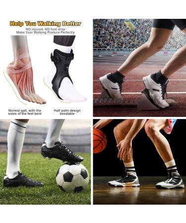 AFO Foot Drop Brace Ankle Foot Orthosis for Men & Women | Inflatable Lining for Stroke Recovery | Fits Shoes | Large Left - Buy Online on GoSupps.com