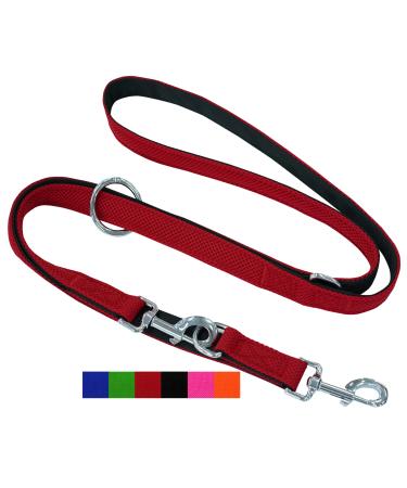 Dey - Premium Hundeleine Air Mesh 2m |3 -way adjustable |For small medium -sized and large dogs |Many colors |Doubleein dog cat |Tow leash |Fire leash |Puppy leash |Red s s/m - 2.0 x 200 cm red - Buy Online on GoSupps.com