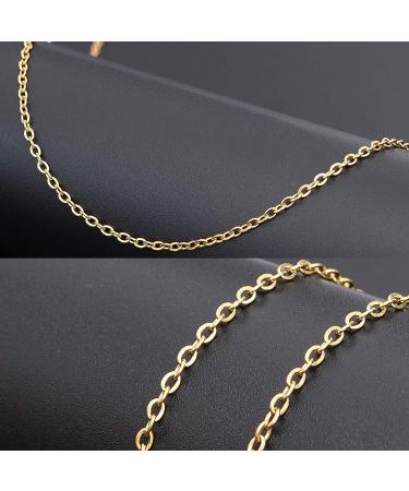 40FT Gold Twisted Curb Chain with Lobster Clasps - Jewelry Making Supplies - Buy Online on GoSupps.com