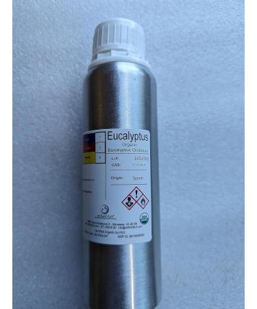 Pure Certified Organic Eucalyptus Globulus Essential Oil (8 oz with Cap) - Buy Online on GoSupps.com