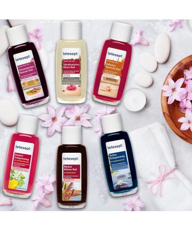 Tetesept Bathroom Gift Set | Well-Being Bath Additive | Perfect Present for Any Occasion | 6 x 20ml Pampering Moments (120ml) - Buy Online on GoSupps.com
