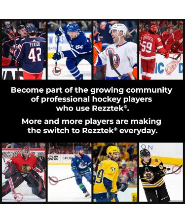 Rezztek Blade Handles | Enhance Puck Control with NHL-Approved Improved Hockey Tape | 2-Piece Senior Set (Ages 12+) - Buy Online on GoSupps.com