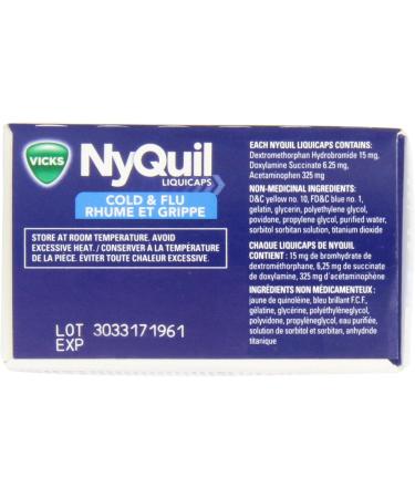 Vicks DayQuil Cold & Flu Multi-Symptom Relief Liquid Capsules + Vicks NyQuil Cold & Flu Multi-Symptom Relief Liquid Capsules Total 48 Count - Buy Online on GoSupps.com