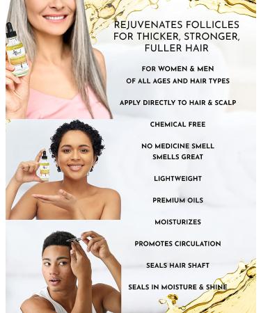 Aravenel Hair Follicle Stimulator: 2Fl Oz Hair Growth Oil Rich in Vitamins, Grape Seed Oil & Hemp Oil Serum for Scalp - Stimulates Regrowth - Buy Online on GoSupps.com