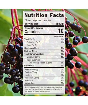 Irish Sea Moss Powder with Black Elderberry - 4oz | Vegan, Non-GMO, Gluten-Free - Buy Online on GoSupps.com