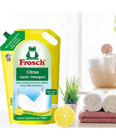 Buy Frosch Citrus Laundry Detergent 20WL - Eco-Friendly 1.8 Litre - International Shipping Available - Buy Online on GoSupps.com