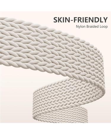 Epova Soft Elastic Nylon Bracelet for Fitbit Versa 3 & 4 - Compatible Scythe Design in Rauchlila Pink Sand Polar Star - Stylish Replacement Band for Men & Women - Buy Online on GoSupps.com