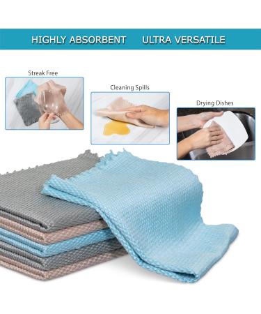 Nanoscale Cleaning Cloth 6 Pack | Fish Scale Streak-Free Window Towels | Reusable Lint-Free Cloth | Multicolor | 15.7'x11.8 - Buy Online on GoSupps.com