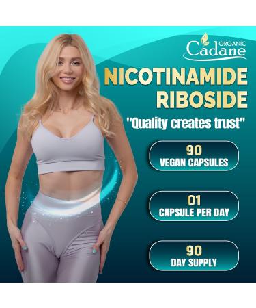 Organic Cadane Nicotinamide Riboside Supplement | Cellular Health Support | Vegan Non-GMO 90 Capsules - Support for 3 Months - Buy Online on GoSupps.com