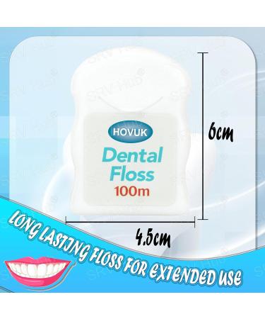 100m High-Robustness Dental Floss | Professional Interdental Cleaning | Disposable Tooth Silk for Family Hotel & Travel - Buy Online on GoSupps.com