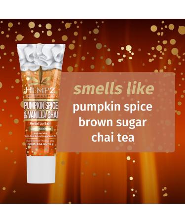 Hempz Limited Edition Pumpkin Spice & Vanilla Chai Herbal Lip Balm .44 oz Pumpkin Spice & Vanilla Chai .44 Fl Oz (Pack of 1) - Buy Online on GoSupps.com