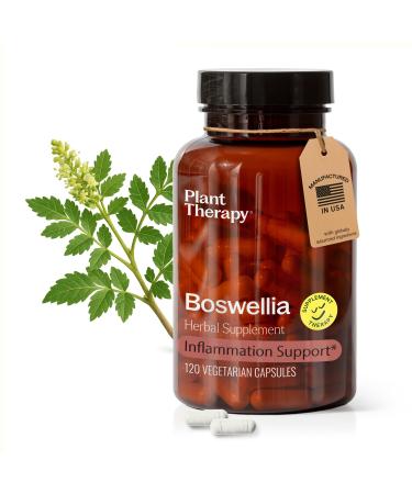 Plant Therapy Boswellia Extract Capsules Manufactured in USA 4 Month Supply Supports Joint Flexibility Comfort Soothes Discomfort and Healthy Skin Supplements for Women & Men 120 Vegetarian Capsules