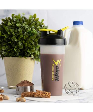Solofit Protein Shaker Bottles with Shaker Balls - Leak Proof Portable Mixer Cup for Fitness Enthusiasts - Pack of 3 - Buy Online on GoSupps.com