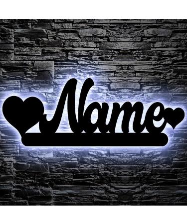 Personalized LED Slumber Light with Heart - Custom Laser Engraved Night Light for Kids' Rooms | 13 Colors Available - Buy Online on GoSupps.com