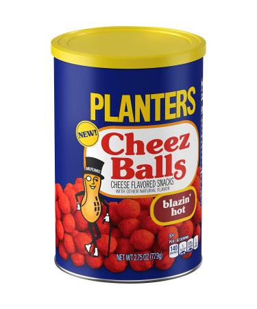 Planters Blazin' Hot Cheez Balls - Cheese Flavored Snacks (6 ct Pack, 2.75 oz Canisters) - Buy Online on GoSupps.com
