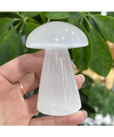 Specimen Natural Selenite Crystal Quartz Polished Mushroom Gypsum Crafts Decoration Reiki Crystal Stone - Buy Online on GoSupps.com