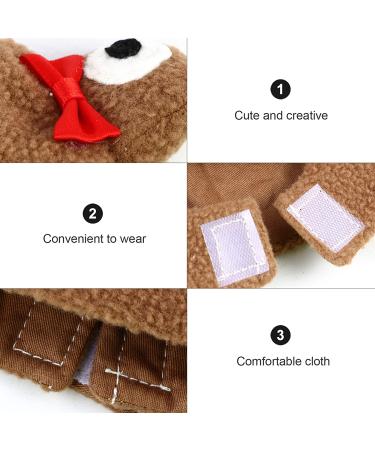 Balacoo Frog Pet Bird Hoodie - Christmas Parrot Costume Jumpsuit for Winter Warmth | Ideal for Parakeet, Cockatiel, Conure, Cockatoo | Brown S - Buy Online on GoSupps.com