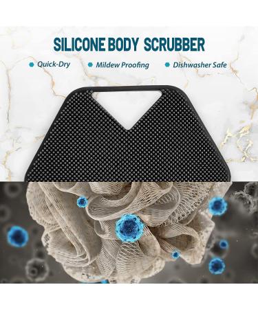 Silicone Exfoliating Body Scrubber Set - Easy Cleaning & Exfoliation, Shower Brush for All Skin Types (2pcs) - Buy Online on GoSupps.com