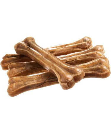Bontoy Dog Bone - 10 Pieces x 21 cm | Natural Beef Skin Treat | Protein-Rich Chew for Strong Dog Muscles - Buy Online on GoSupps.com