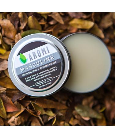 Aromi Solid Cologne | Sweet Musk Fragrance Vegan Cruelty-free Powdery Scent Wax-Based Travel Small Men's Gift Alcohol-free Concentrated (Masculine) - Buy Online on GoSupps.com