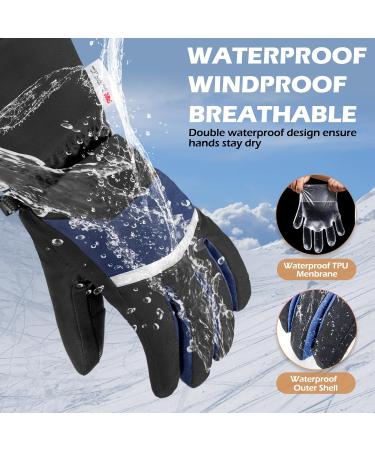 Buy Warmthuyo Winter Gloves | Waterproof Windproof Touchscreen Ski Gloves for Men & Women - Ideal for Motorcycle Skiing Hiking & Cycling - Buy Online on GoSupps.com