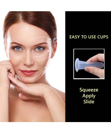 Facial Cupping Set for Face and Neck + Konjac Sponge - Anti Cellulite Therapy Set | DoSensePro - Buy Online on GoSupps.com