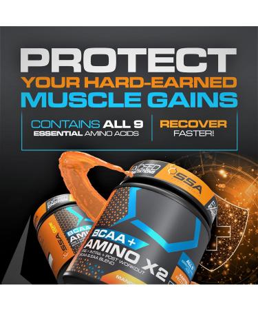 Shop BCAA + EAA Amino Acid Complex with Glutamine | Tropical Punch 210g - Keto Friendly Pre & Post Workout Recovery for Men & Women - Buy Online on GoSupps.com