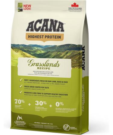 Acana Grassland Dog Food 11.4 kg - Buy Online on GoSupps.com