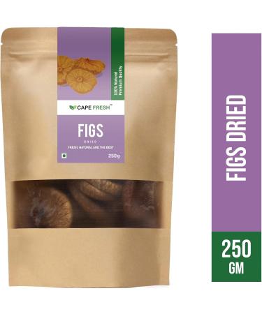Cape Fresh Dried Figs 250g | Anjeer | Whole | Natural | Pure | Raw | Premium Quality - Buy Online on GoSupps.com