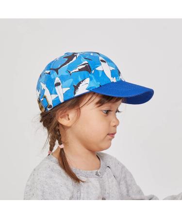 LANGZHEN 100% Cotton Kids Baseball Cap Hat | Adjustable Sun Hat for Girls Boys | S Black Shark - Buy Online on GoSupps.com