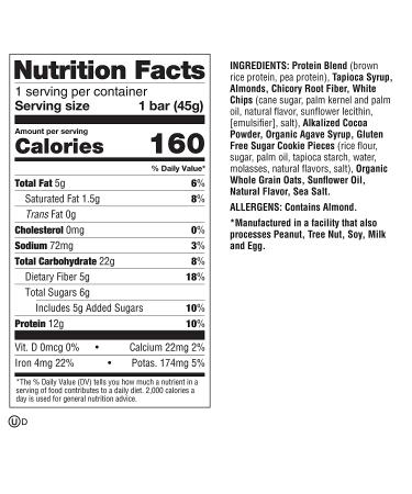 Lenny & Larry's Cookies & Creme Complete Cookie-fied Bar 45g (Pack of 9) - Plant-Based Protein, Vegan, Non-GMO - Buy Online on GoSupps.com
