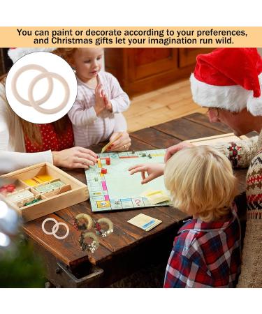 10 Wooden Baby Rings for Tinkering | 70mm DIY Craft & Bite Rings for Child Care - Buy Online on GoSupps.com