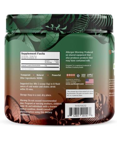 EarthNutri Pure Creatine - Unflavored Creapure Creatine Monohydrate Powder | 50 Servings | International Shipping - Buy Online on GoSupps.com
