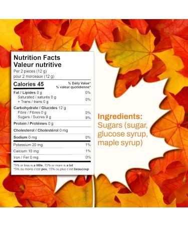 Premium Maple Syrup Hard Candies Small Gift Box by Pollipop | Made with Pure Canadian Grade A Amber Maple Syrup | Individually Wrapped Candy | No Artificial Additives | Kids Snacks | Canadian Snacks Maple Small Gift Boxes (240g) - Buy Online on GoSupps.com