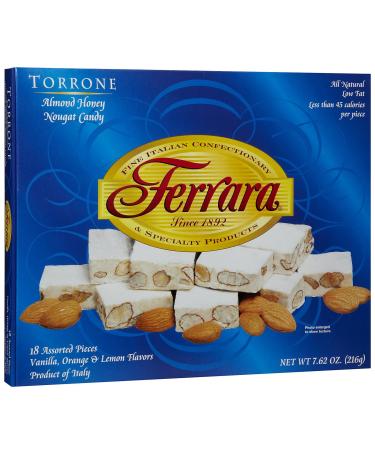 Ferrara Traditional Italian Torrone 7.62 oz (180g) 18 pieces 7.62 Ounce (Pack of 1) - Buy Online on GoSupps.com