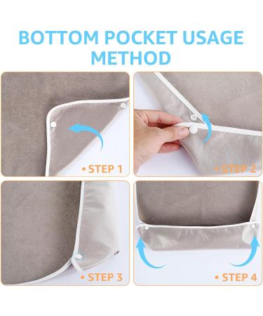 3 Pack Adult Bibs for Men Women Elderly Seniors and Disabled Waterproof Reusable Clothing Protector Adult Feeding Bibs Washable Adult Towel Bibs for Eating and Crumb Catcher - Buy Online on GoSupps.com