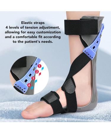 ZJchao Drop Foot Brace - Elastic Ankle Support for Foot Drop Improve Gait & Posture - Compression Orthosis for Men & Women - Buy Online on GoSupps.com