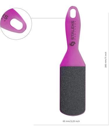 Steleks Pro Expert 10 Pedicure File - Effective Callus Rasp for Smooth Feet | 60/80 Grit - Purple | International Shipping Available - Buy Online on GoSupps.com