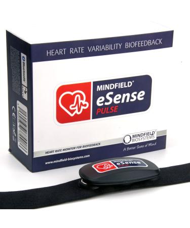 Mindfield Esense Pulse Sensor with a smartphone app |Cardiac rate variability (HRV) Biofeedback & pulse frequency training with portable chest strap |Integrated meditations and exercises on the fear of fear