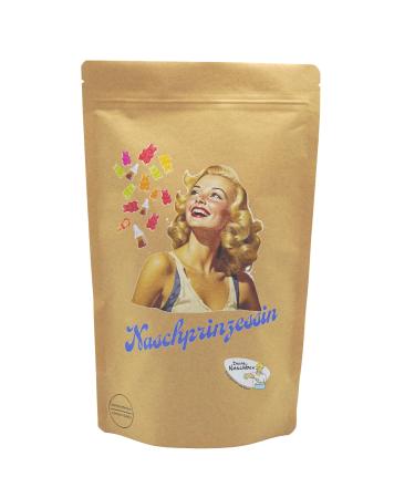 Your Naschbox |Snack bag with great motifscompostable |Size L |Filled with 800g of deliciously fruity sugar -free fruit rubber hearts 800g snacking bags of motif selection