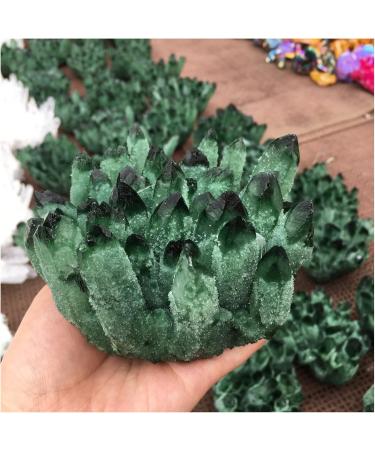 Natural Crystal Rough Crystal Cluster Natural Green Ghost Phantom Quartz Crystal Cluster Specimen Wedding Decoration Aquarium 300-400g - Buy Online on GoSupps.com