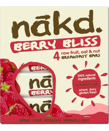 Nakd Berry Bliss Natural Oat Bar - Vegan, Gluten Free, Healthy Snack - 35g x 48 Bars - Buy Online on GoSupps.com