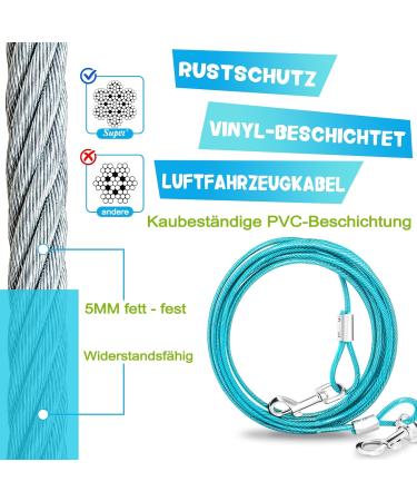 Super Floor Anchor Dog Leash - 10m Green Earth Anchor for Large Dogs | Durable Earth Skewers for Beach Use - Buy Online on GoSupps.com