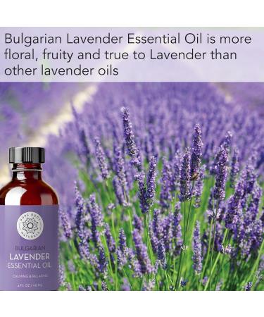 Bulgarian Lavender Essential Oil 4oz - 100% Pure Therapeutic Grade for Aromatherapy | Pure Body Naturals - Buy Online on GoSupps.com