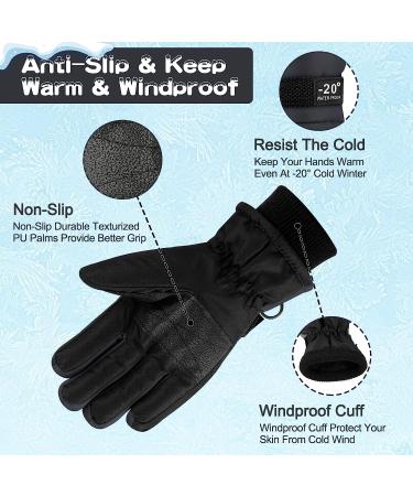 ONESING Kids Snow Gloves 2 Pair Set | Ages 3-12 | Boys Winter Ski Gloves | Warm, Windproof & Thick | Gray & Navy Blue (3-7 years) - Buy Online on GoSupps.com