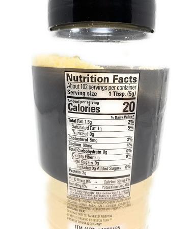 Cello Organic Parmesan Cheese 18oz - Authentic Italian Flavors | Certified Organic | Package May Vary - Buy Online on GoSupps.com