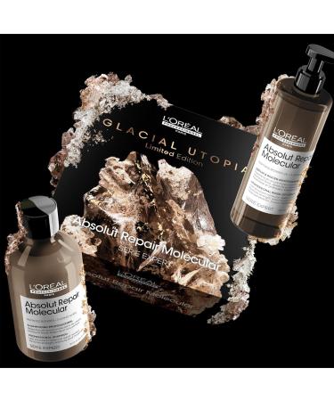 L'Or al Professionnel Absolut Repair Molecular Gift Set Repairing Routine Damaged Hair Shampoo + Rinse-Out Serum Duo Serie Expert Limited Edition - Buy Online on GoSupps.com